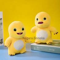 Boneka Dino Kuning Kepala Hitam